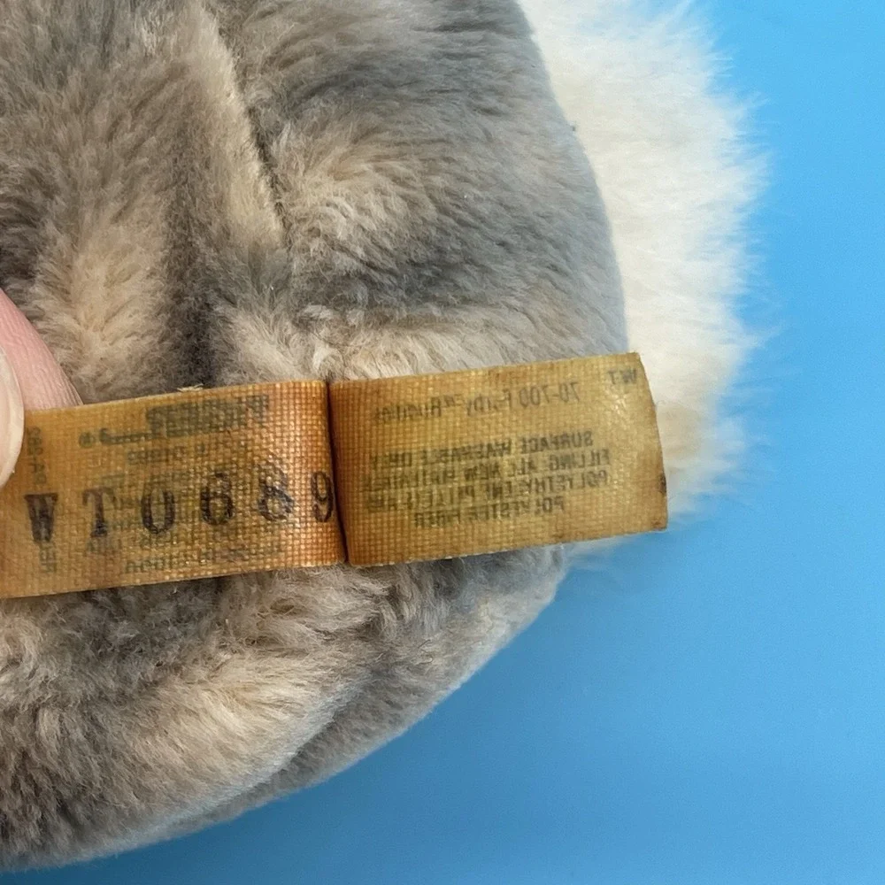 VTG 1999 Furby Buddy Beanbag Plush Gray White Tiger Electronics 70-700